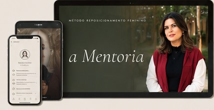 Apresentacao da mentoria Metodo Reposicionamento Feminino em celular e computador